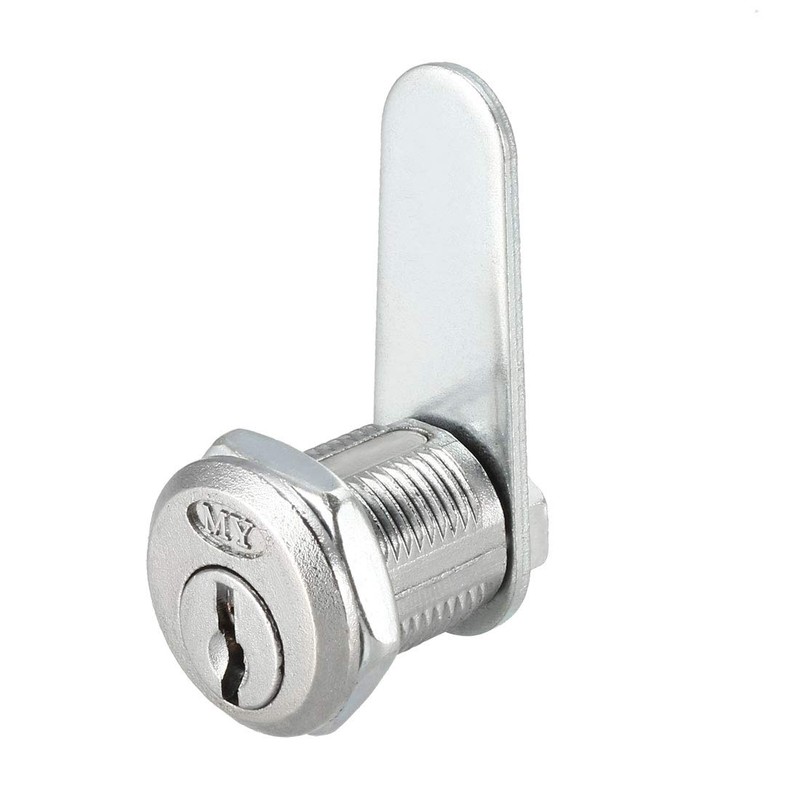 sourcing map Cam Lock 20mm Cylinder Length 48mm Flat Cam