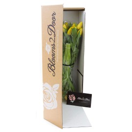 Blooms2Door Flowers - Mother's Day Collection - 30 Yellow Tulips (Farm-Fresh Flowers and Homegrown in the USA) I Gift for Birthday, Anniversary, Thank You, Mother’s Day Fresh Flowers.