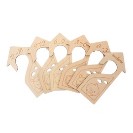 BUGUUYO 6pcs Clothing Dividers Closet Partitions for Boys and Girls Clothes Organization Easy Identification for Nursery Wardrobe Stylish and Functional Hanger Dividers