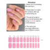 Wahrshei Semi Cured Gel Nail Strips, 20pcs Classic Pink Gel