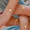 Turandoss Gold Initial Bracelets for Women Girls - Dainty Knot