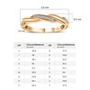 TJC White Cubic Zirconia CZ Crossover Ring for Women in