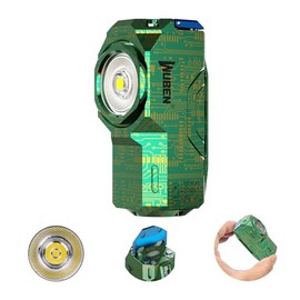 WUBEN X0 Mini linternas recargables, linterna EDC de bolsillo de 800 lúmenes, linternas magnéticas LED pequeñas súper brillantes, 7 modos de linterna grande con clip para senderismo, camping