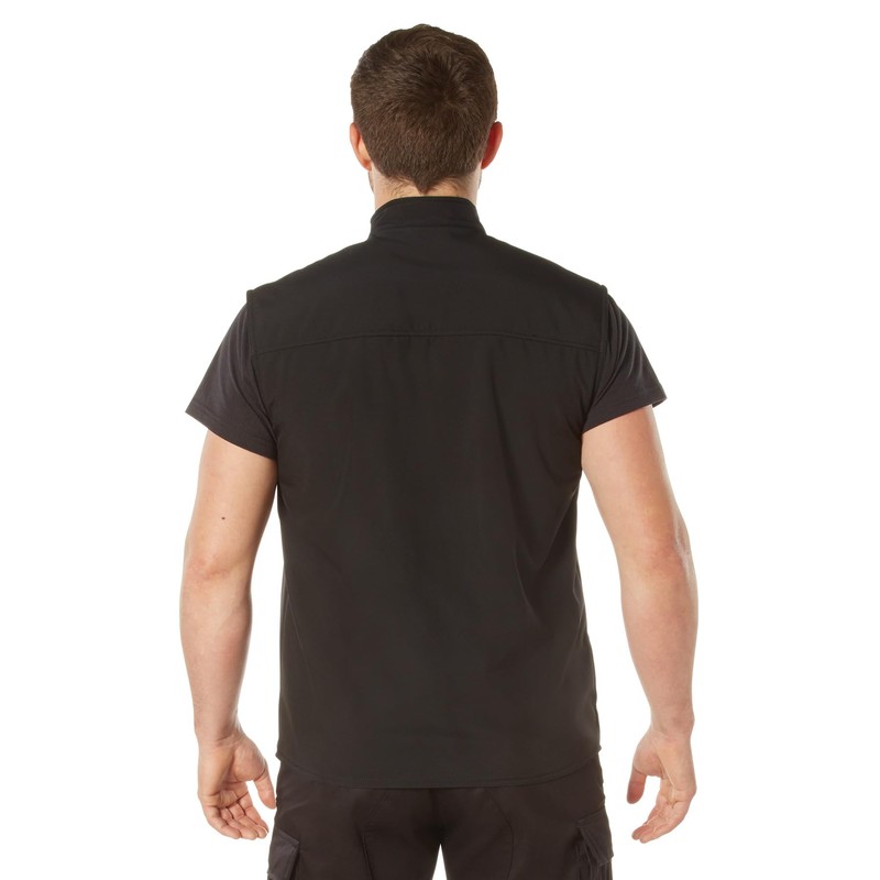 Rothco Men's Professional CCW Concealed Carry Soft Shell Vest, Black