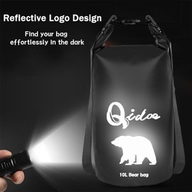 Bear Food Bag for Camping Ultralight Food Bag Hanging System 10 L Waterproof Bear Bag Pulley Systems Includes Waterproof Bear Bag, Nylon Ropes, Hooks for Camping Backpacking