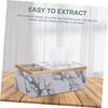 ABOOFAN Nordic Marble Tissue Box Holder Elegant Design for Home