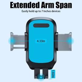 BESULEN Phone Mount for Car Vent, Universal Auto Phone Holder for Air Vent, Anti-Slip Easy Clamp Hands-Free Cradle, Vehicle Interior Accessories Compatible with Most Smartphone (Blue)