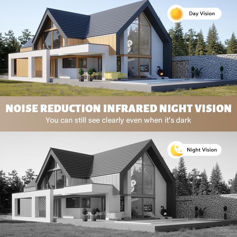 TKMARS Wireless Doorbell with Camera and Screen, Video Door Intercom