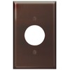 Leviton 1-Gang Single 1.406 Outlet/Receptacle Wallplate, Midway Size, Thermoset, 80504,
