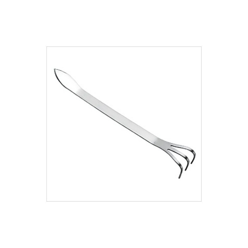 GardenHelper HK-13 Rake with Stainless Steel Spatula