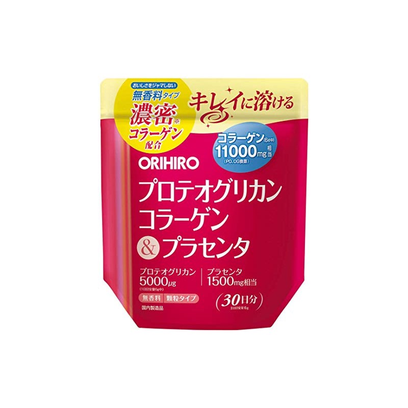 Orihiro Proteoglycan Collagen & Placenta, 6.3 oz (180 g), Set