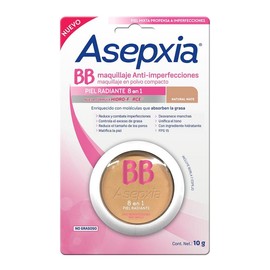 Maquillaje en Polvo Compacto Asepxia Bb Natural Mate 10g