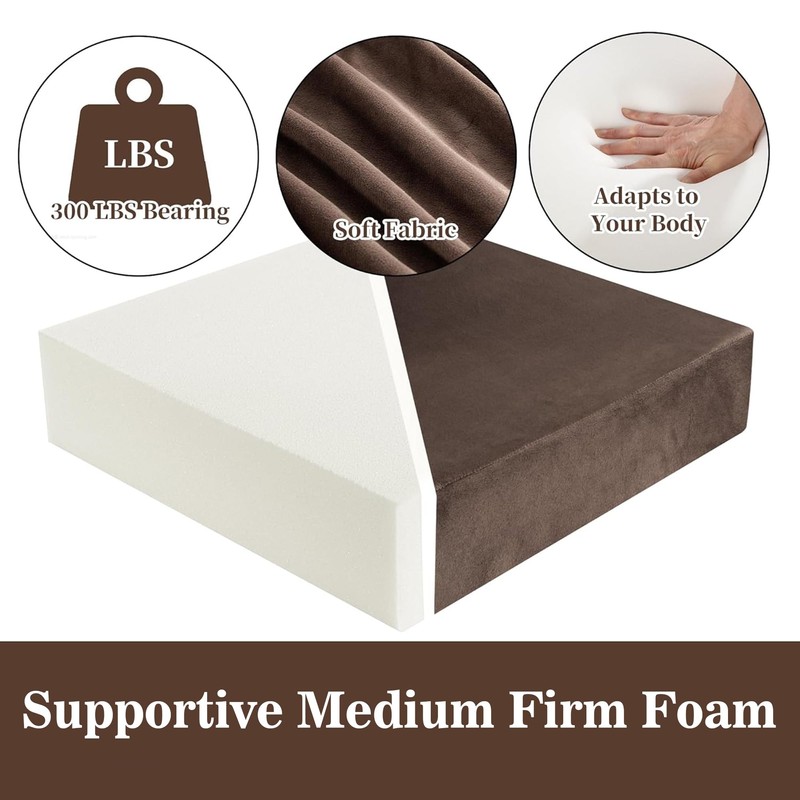 HOMBYS Foam Recliner Chair Cushions for Elderly, 4" Thick Chair