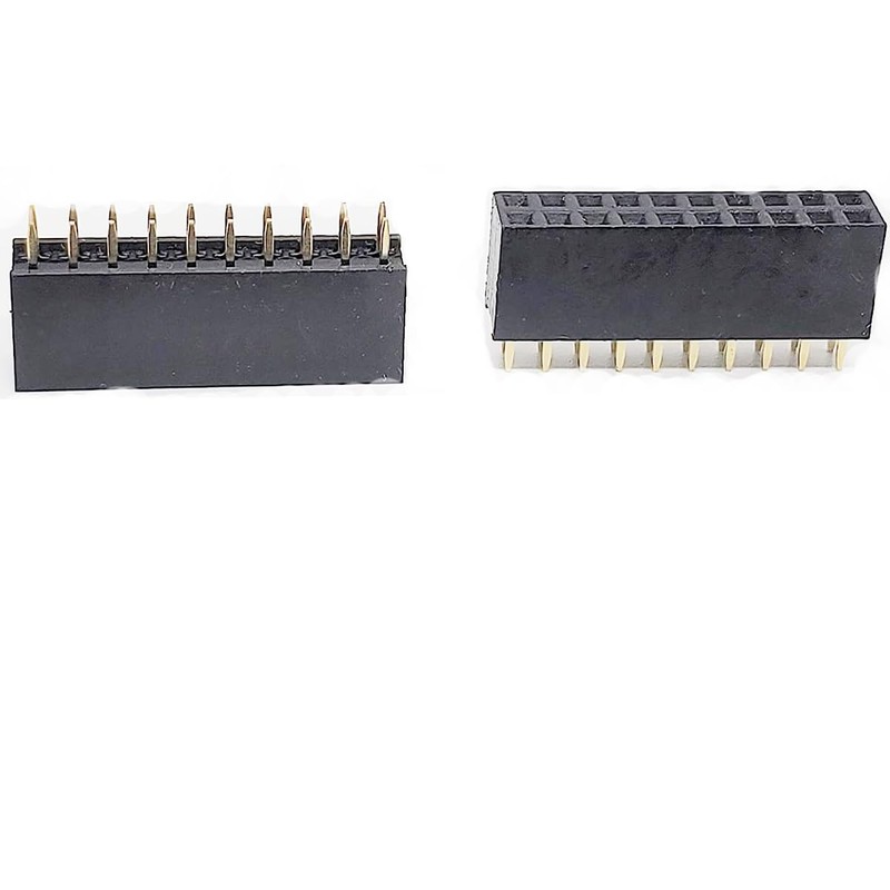 2.54mm 2 x 10Pin Female Socket Pin Header 10P Straight