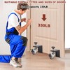 2PCS Door Dolly Holds up tp 330LBS-Heavy Duty Door Installation