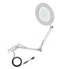 10X Magnifying Glass with LED Light Flexible Arm Brightness Adjustable