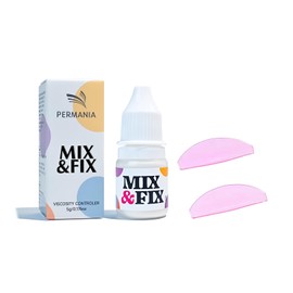 PERMANIA Korean Lash Lift Powder, Super Mix Eyelash Perm Solution Achieve Glue-free for Lash Lift, Salon Use (with Flat Shields)