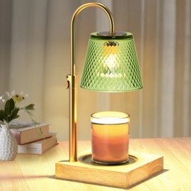 Fragrance Candle Warmer Lamp, Adjustable Height Electric Candle Warmer with Timer & Dimmer, Mom Christmas Birthday Gifts for Women, House Warming Gifts New Home Bedroom Decor