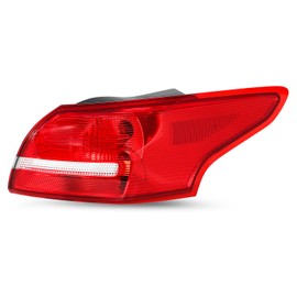JSBOYAT Tail Light Assembly Fit for 2015-2018 Ford Focus Rear Outer Taillight Brake OEM Tail Lamp (Right Passenger Side)