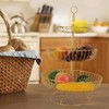 3-Tier Countertop Fruit Basket Bowl Storage Decorative Tabletop Bowl Stand