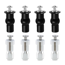 Pack of 8 Toilet Seat Attachment from the Top, Toilet Seat Attachment, Toilet Seat Holder, Toilet Lid Attachment, for Toilet Top Mounting Screws Accessories