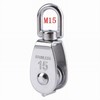 ExcInter Single Pulley M15 Steel Wheel Block Heavy Duty Pulley