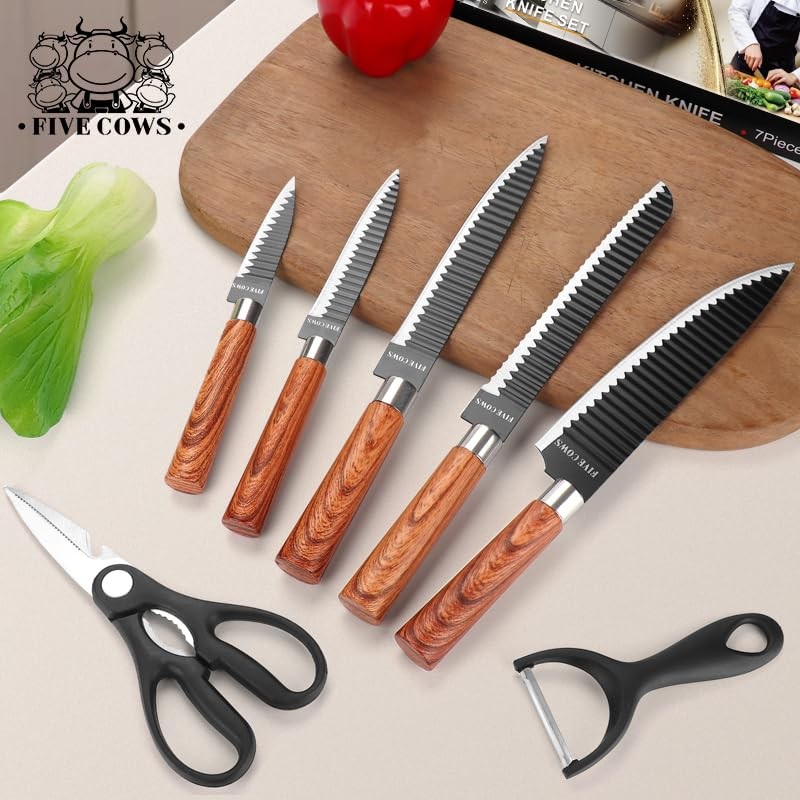 7-Piece Ultra Sharp Chef Knife Set - Premium German High