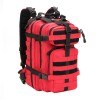 Red Unisex Tactical Backpack Polyester Water Resistant Molle System Adjustable