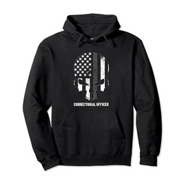 Correctional Officer Thin Silver Line Prison Officer Pullover Hoodie