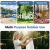 40FT Outdoor Clothesline Wire Rope System, Adjustable Steel Laundry Line