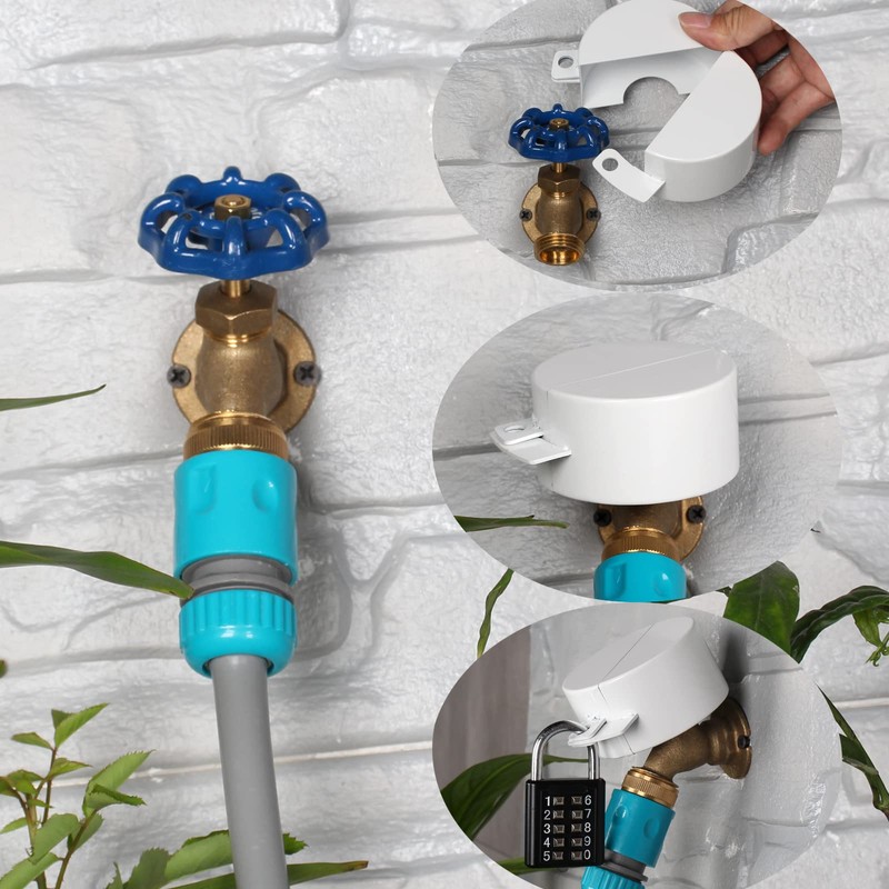 Outdoor Faucet Lock System -Gate Valve LockoutDevice -Prevent Water Theft
