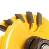 Gasea 6pcs 1/4-Inch Shank Slot Cutters Adjustable 3 Wing Router
