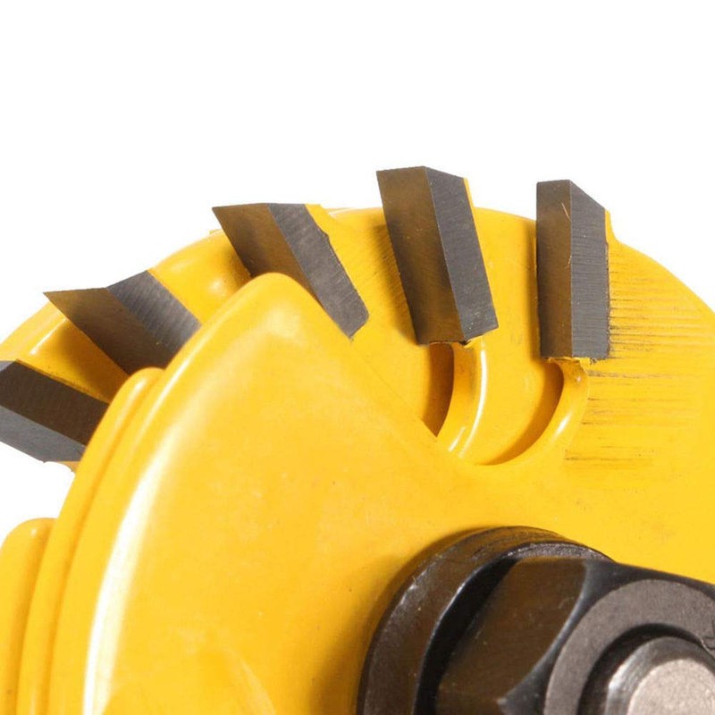 Gasea 6pcs 1/4-Inch Shank Slot Cutters Adjustable 3 Wing Router