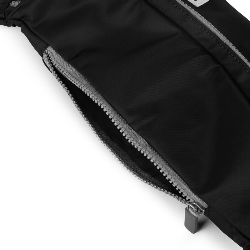 ROKA London Jubilee Sling Bag Recyled Nylon (Black)