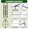 GOOOXIM 14"x14"x60" 1PCS Dragon Fruit Trellis - Durable Metal Vertical