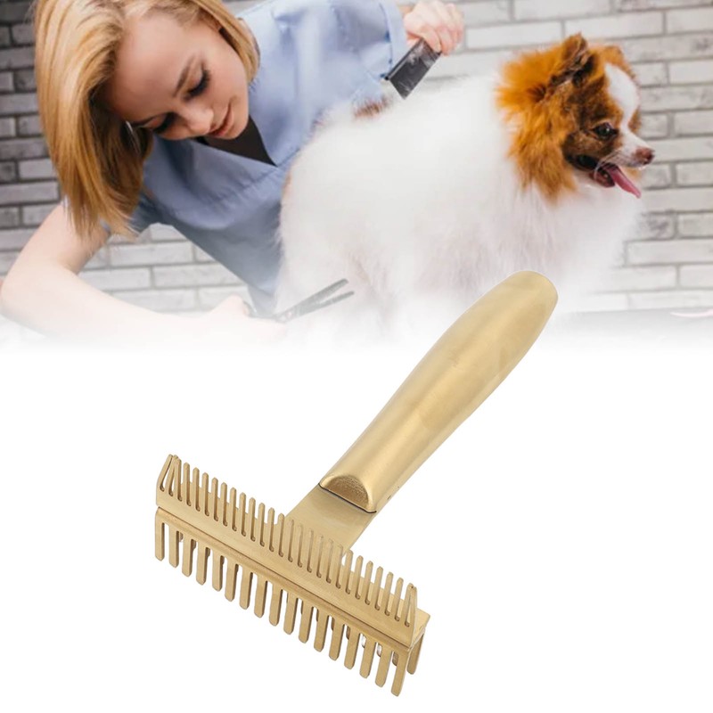 Dog Grooming Comb Multifunctional Remove Hair Thoroughly Hollow Core Handle