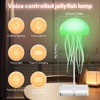 Piashow Quallen Lampe, Quallenlampe, Jellyfish Lamp mit Tonsensor, Aufladbar LED