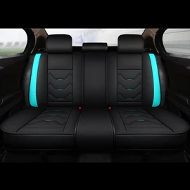 otoez Universal Leather Car Seat Covers 5 Seat Full Set Automotive Seat Protector Replacement Compatible with Most Honda Toyota Chevy Ford, Vehicles, Sedens, Trucks, SUVs (Green+Black,No Pillows)
