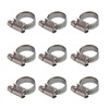30Pcs Hose Clamps German Style Adjustable 304 Stainless Steel Fuel