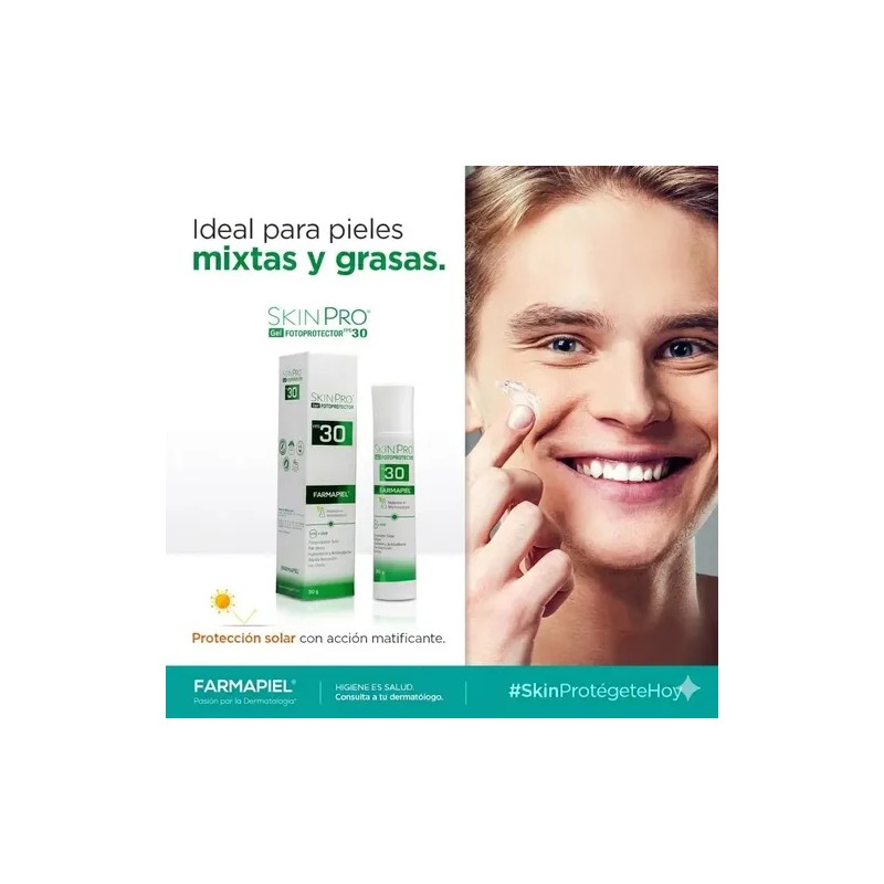 Fotoprotector Facial Skinpro Gel FPS 30 para Piel Mixta y