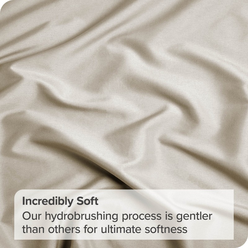 Bare Home Fitted Bottom Sheet Double - Premium 1800 Ultra-Soft