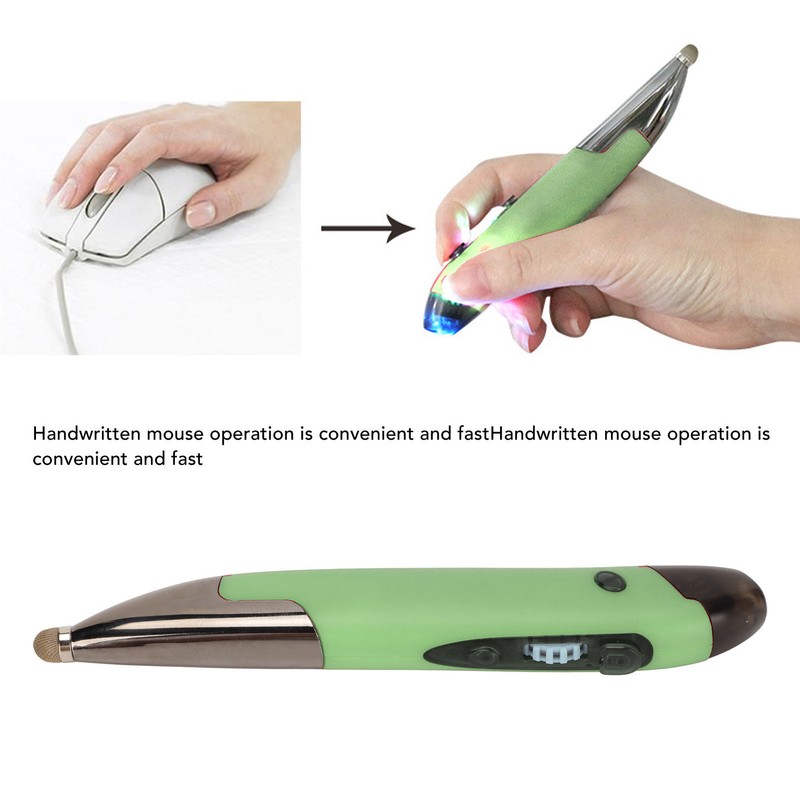 Wireless Pen Mouse Rechargeable Luminous Silent Small Portable Bluetooth 2.4g