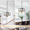 MEIJIA Plug in Chandelier, 4 Light Geometric Black and Gold