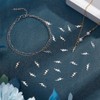 HOBBIESAY 100Pcs Lightning Charms Bulk Golden Silver Lighting Pendants Brass