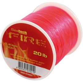 SEA TECH Seatech Fire Monofilament Fire Red 40lb 330m 0.60mm