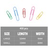 Rainberg Paper Clips, 33 & 50mm Paper Clip, 400pcs Paperclips