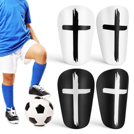 SUPVOX 2 Pairs Mini Soccer Shin Guards - Protective Gear Shin Guards,Anti-Slip Football Shin Pads for Teenagers Kids Children Adults