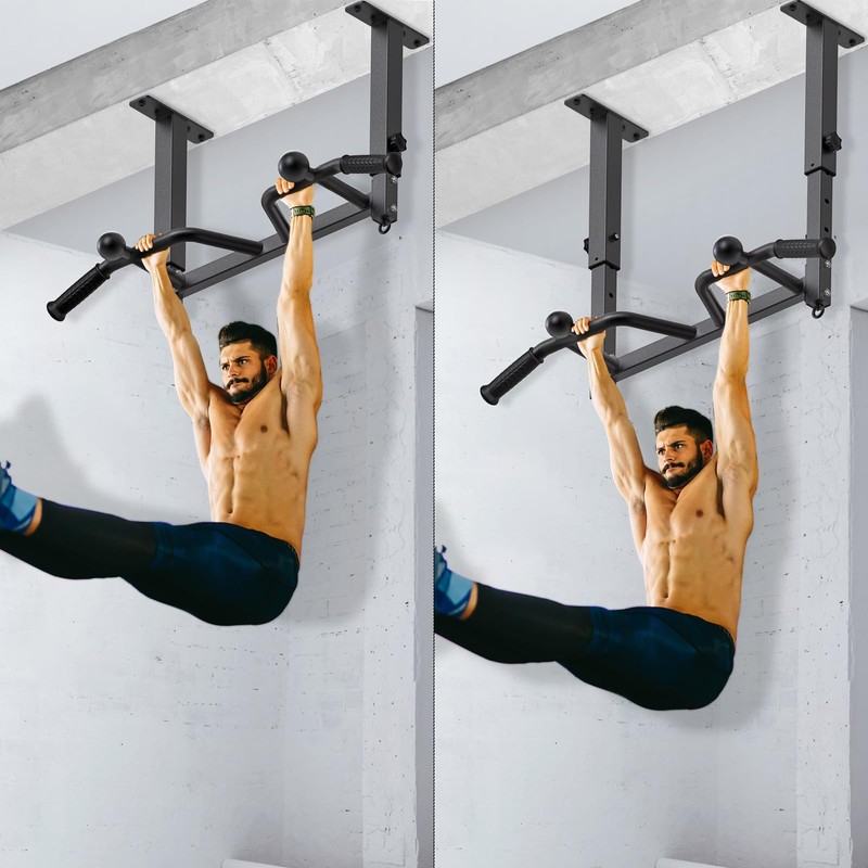 SELEWARE Heavy Duty Welded Pull Up Bar, Versatile Doorway Wall