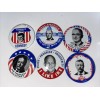 Vtg 1984 Lot 6 ~ Political Campaign Pins Buttons Kennedy