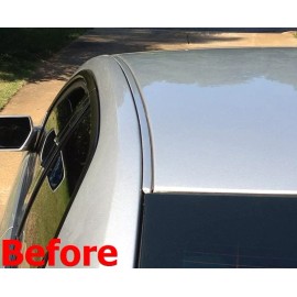 Automotive Trim For 2006-2011 HONDA CIVIC BLACK CARBON FIBER ROOF TRIM MOLDING KIT - 2 Door